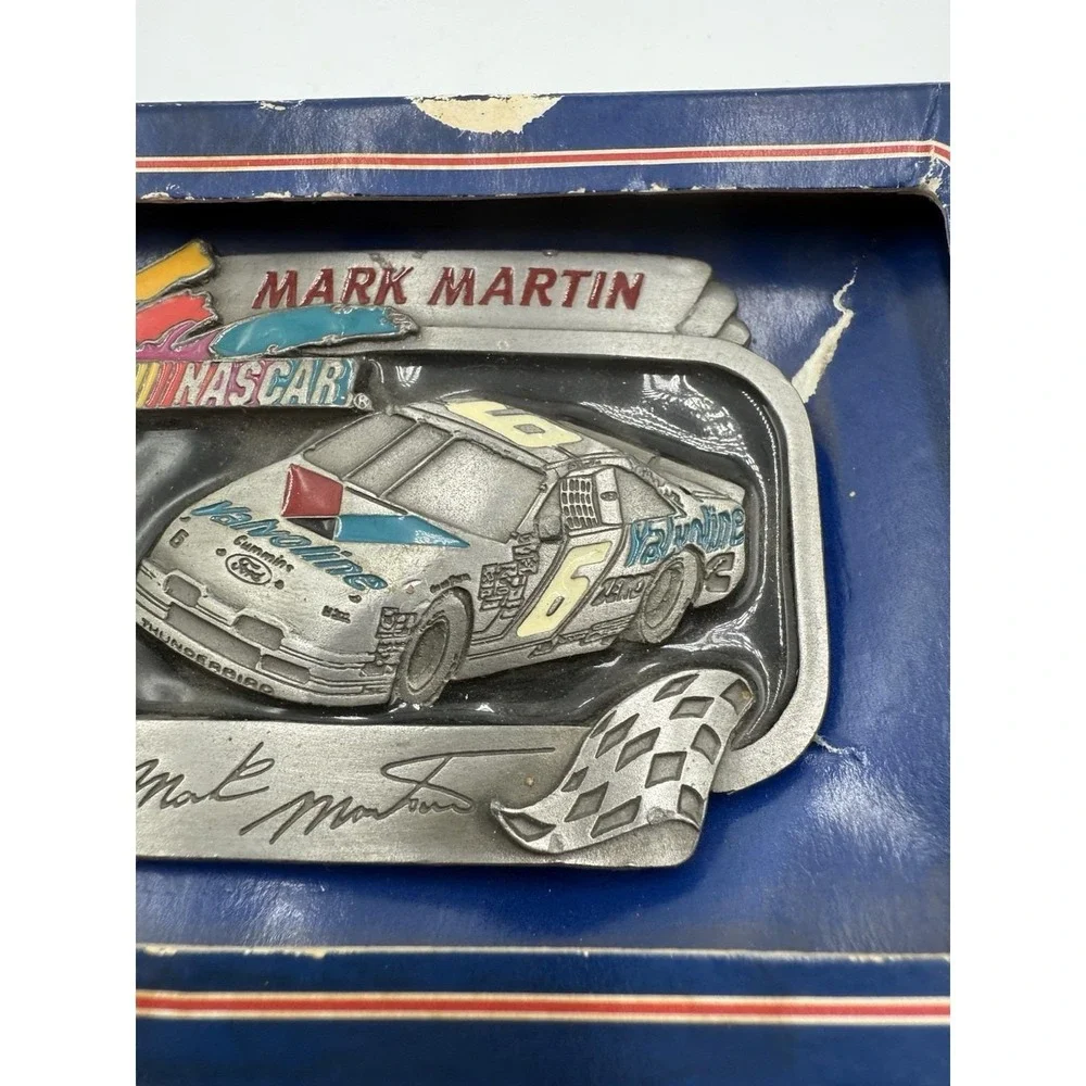 Vintage Mark Martin #6 NASCAR Belt Buckle Limited Edition Buckle Of‎ America